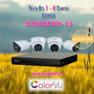 Trọn Bộ 4 Camera Full Color cho Kho Xưởng - Gia Đình