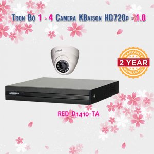 Trọn bộ 1-4 Camera DAHUA 1.0 cho Cửa Hàng - Gia Đình