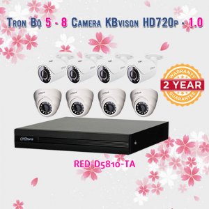 Trọn bộ 5-8 Camera DAHUA 1.0 cho Cửa Hàng - Gia Đình