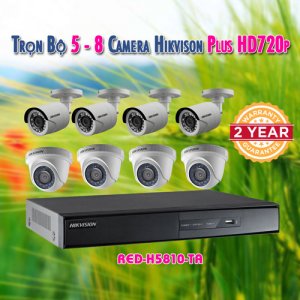 Trọn bộ 5-8 Camera Hikvision 1.0 cho Cửa Hàng – Gia Đình