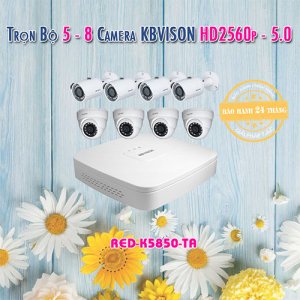 Trọn bộ 5-8 Camera KBVISION 5.0 Megapixel cho Tiệm Vàng - Cửa Hàng