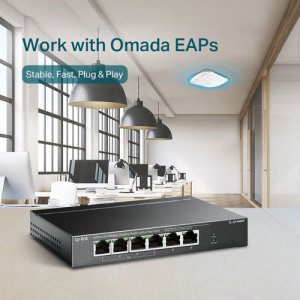 Alternative view of Bộ chia mạng TP-Link TL-SF1006P 6-Port (4-Port PoE+)