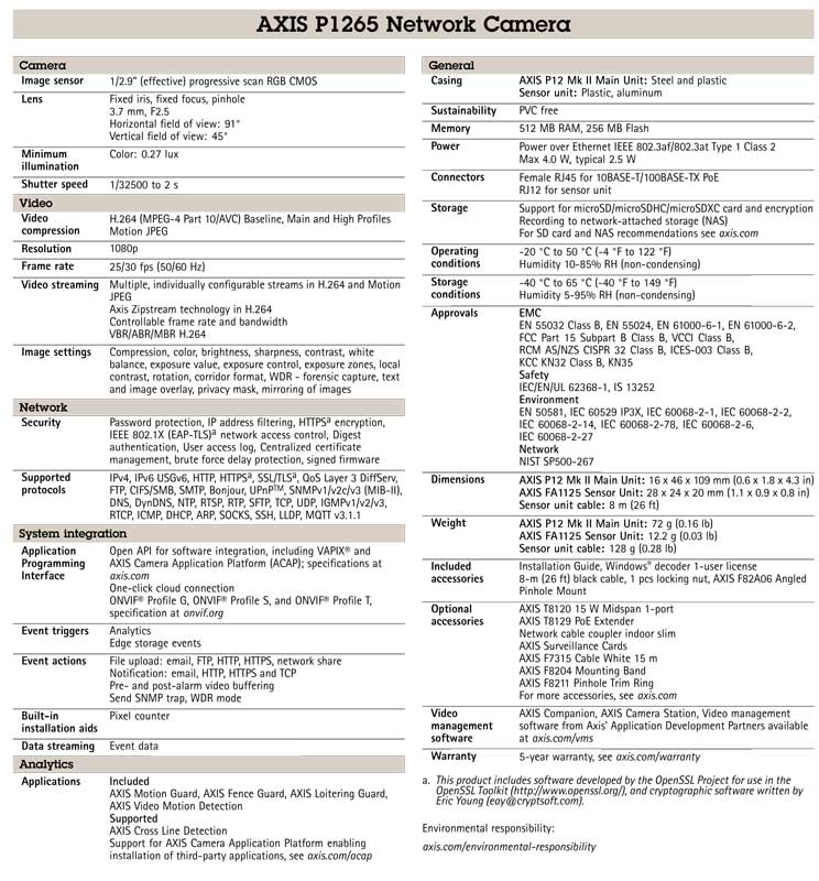 axis-p1265-network-camera