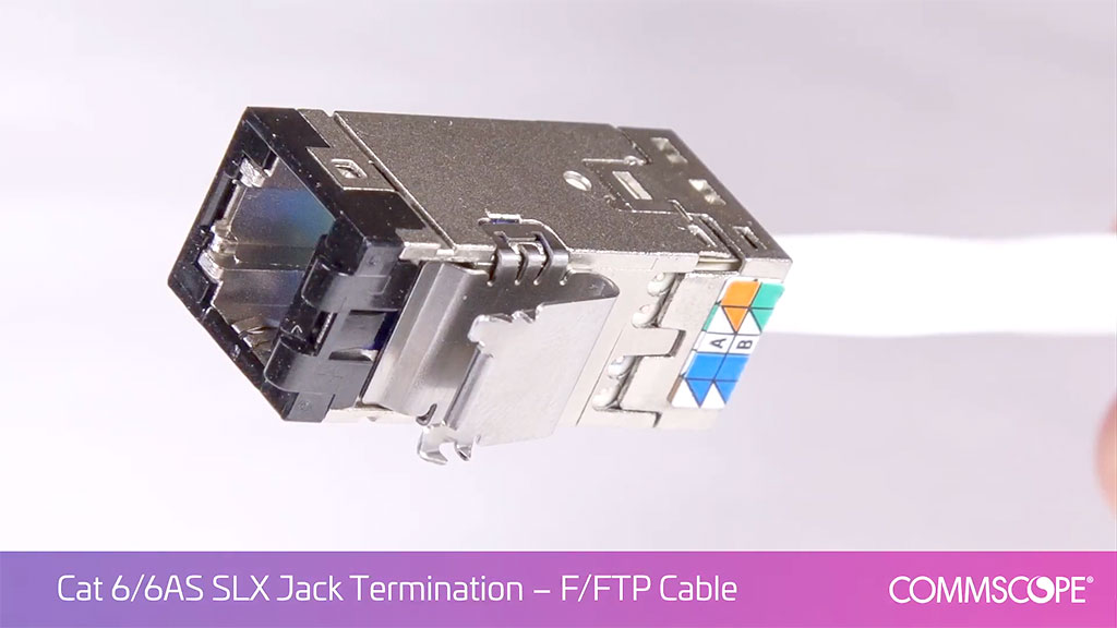 COMMSCOPE Modular Jack CAT6A – hiệu suất 10Gbps chống nhiễu toàn phần