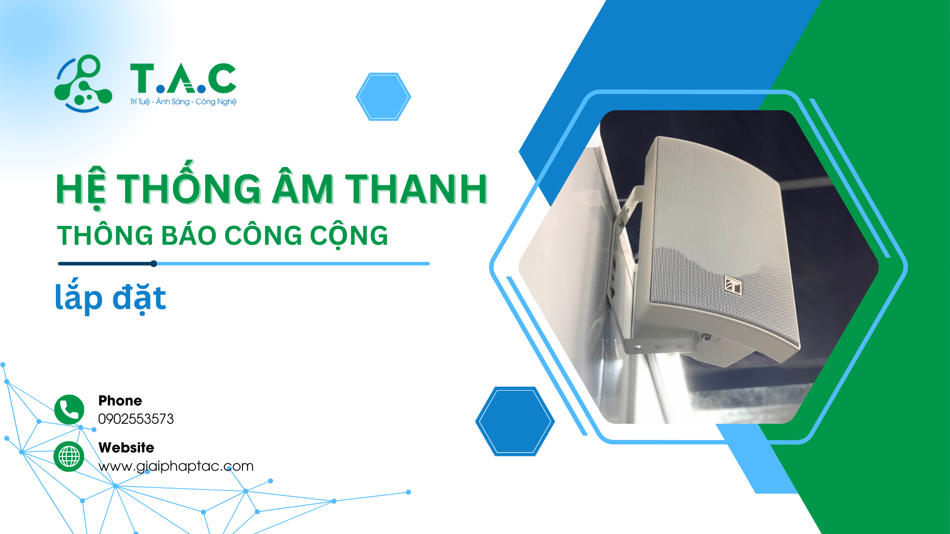 Lắp đặt hệ thống âm thanh thông báo công cộng, tòa nhà và nhà xưởng